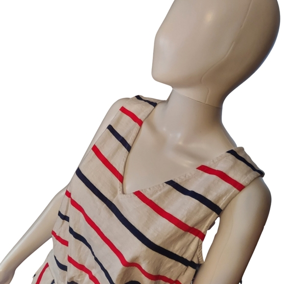 Vineyard Vines For Target Striped Sleeveless Cotton V Neck Romper - Picture 5 of 16